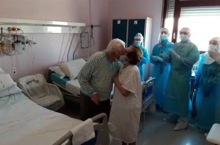 Sposi da 64 anni, hanno il Covid e sono ricoverati nella stanza