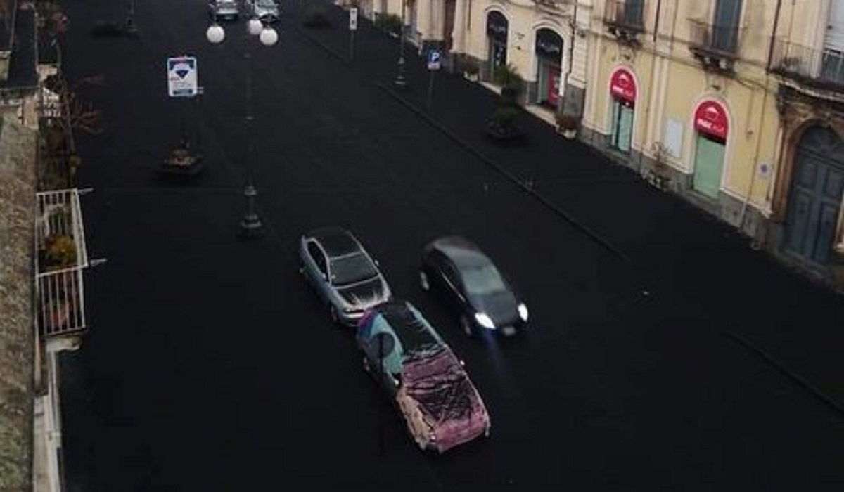 cenere e lapilli in città