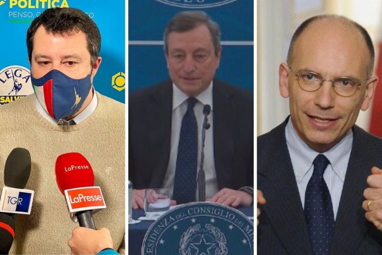 Draghi Letta attacchi Salvini