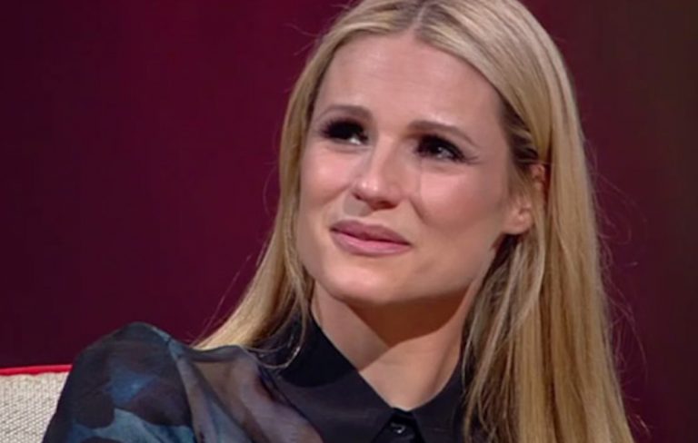 Michelle Hunziker lacrime