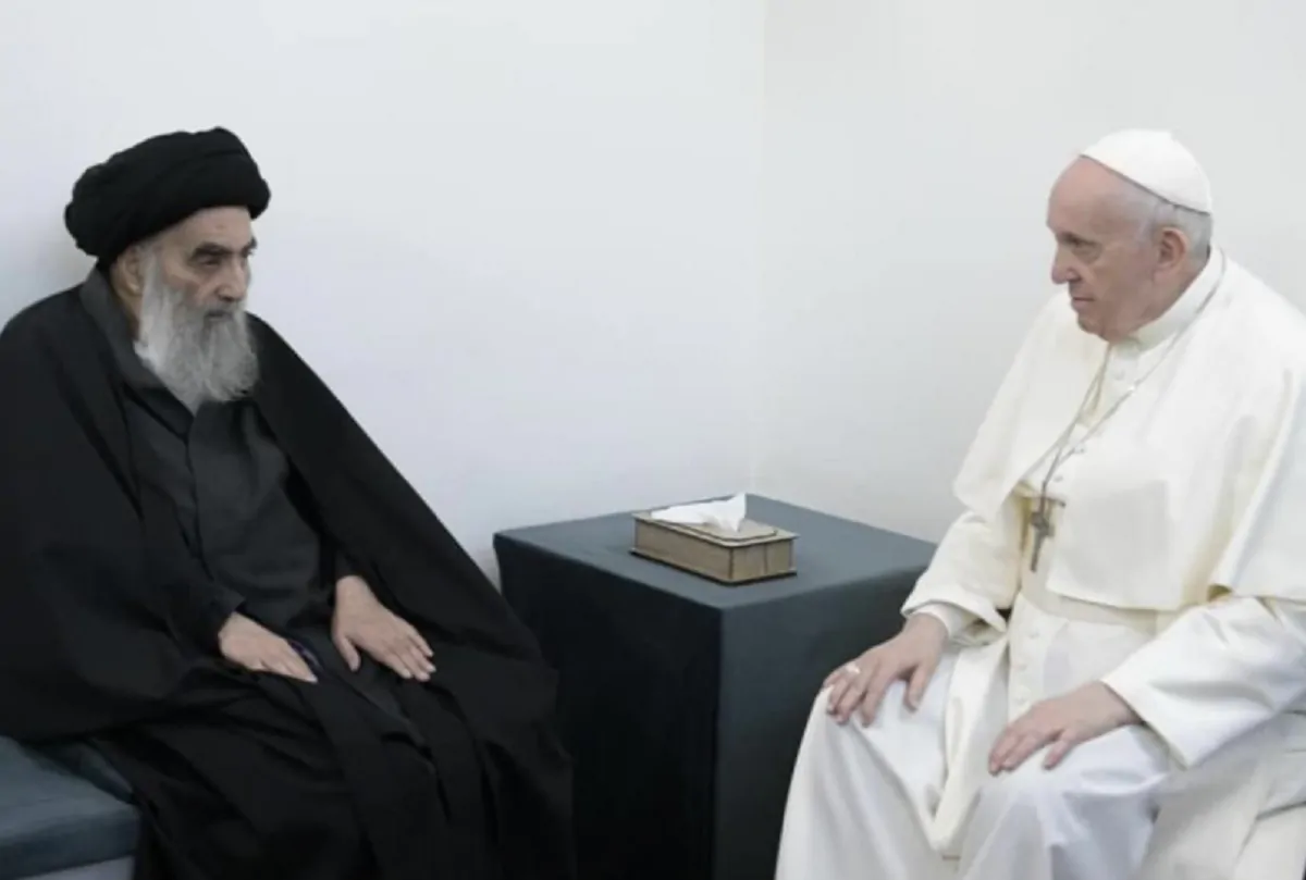 Papa Francesco incontro Al-Sistani
