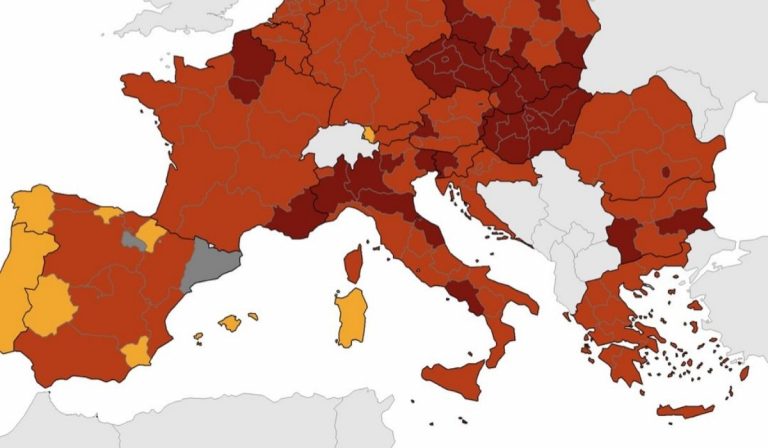 Piemonte zona rosso scuro