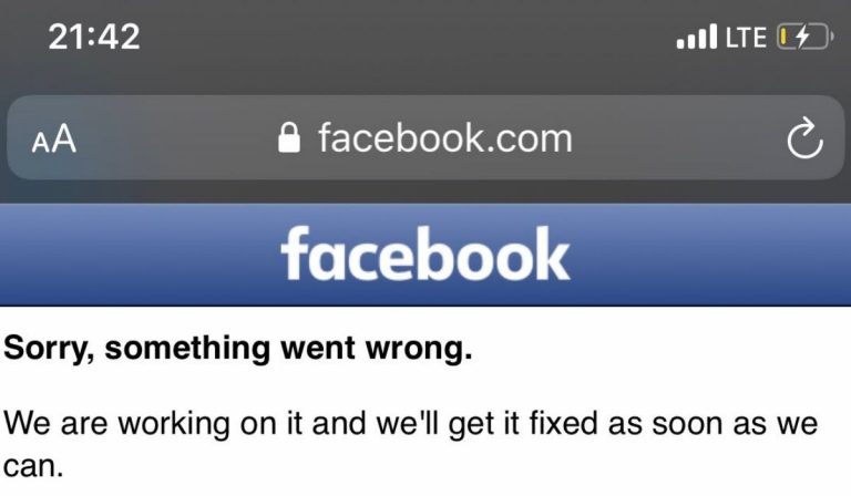 Facebook instagram down
