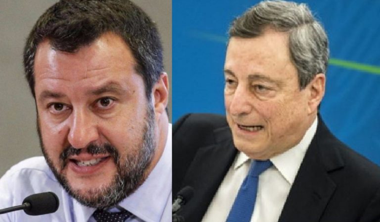 Lega si astiene Draghi