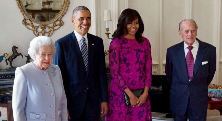 Obama e famiglia reale