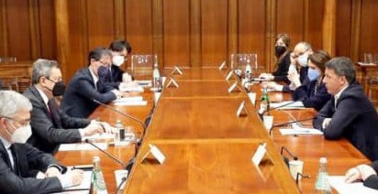 L'incontro della delegazione di IV con Mario Draghi