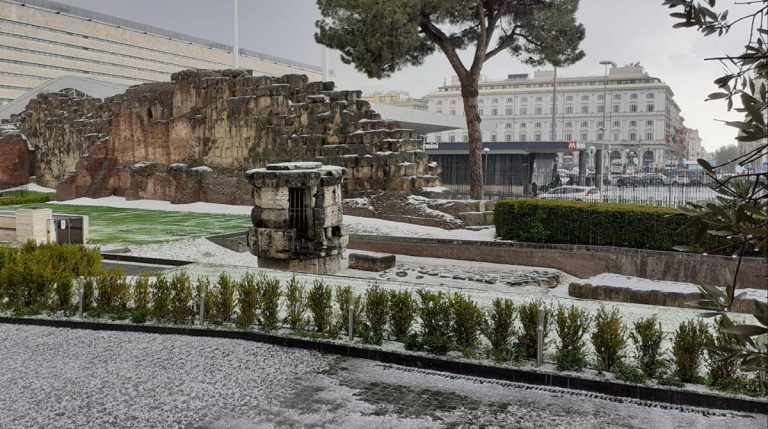 Grandinata a Roma