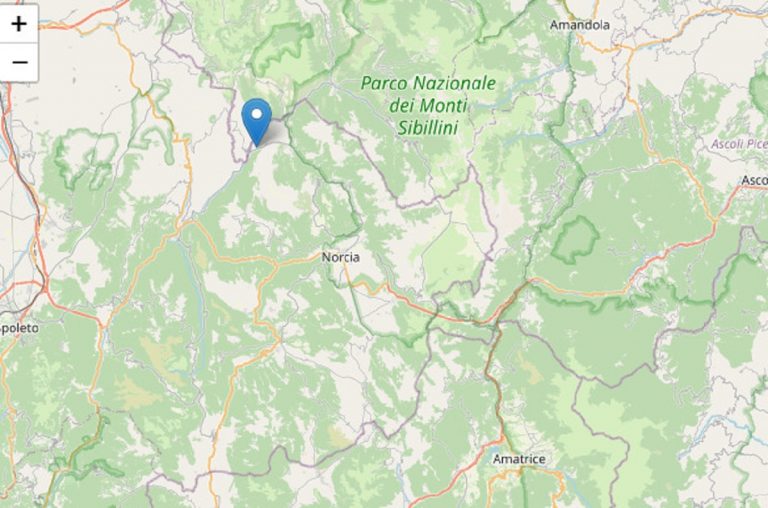 Scossa di magnitudo 3 a Norcia