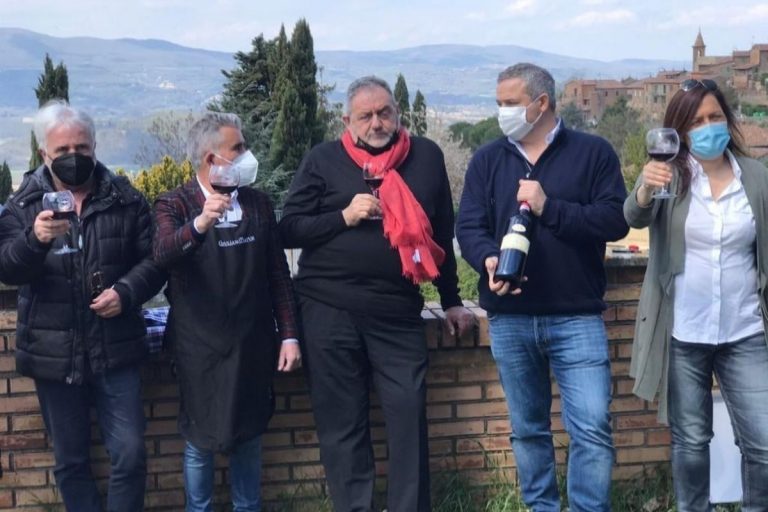 Vissani protesta casa Draghi
