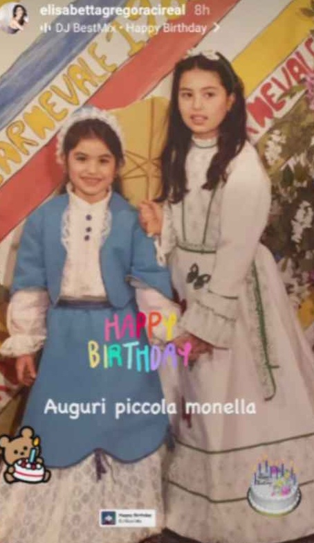 elisabetta e marzia gregoraci bambine
