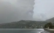 Eruzione esplosiva vulcano La Soufrière