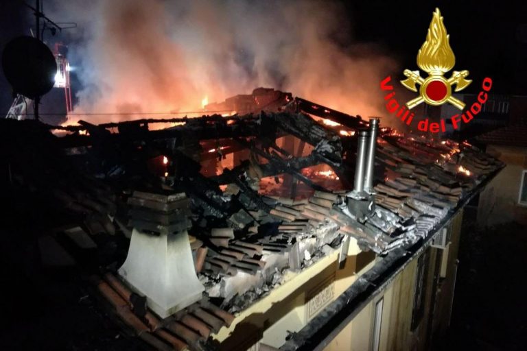 incendio Brescia