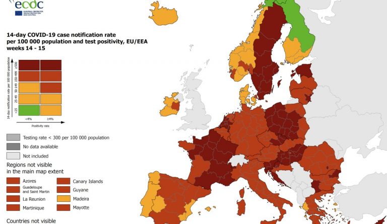 Mappa Covid Ue