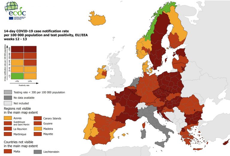 nuova mappa ue covid