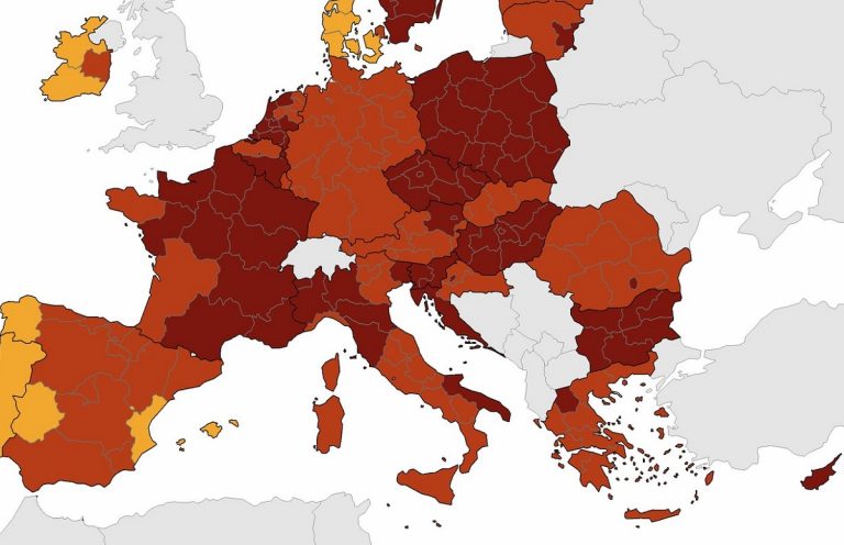 nuova mappa ue covid