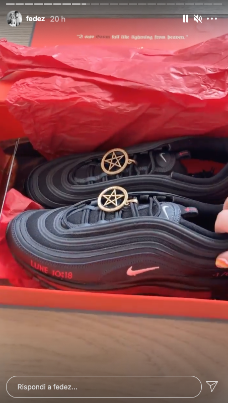 satan shoes fedez