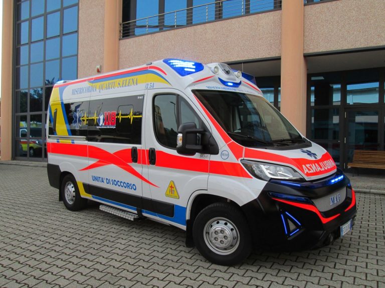 Un'ambulanza di Quartu