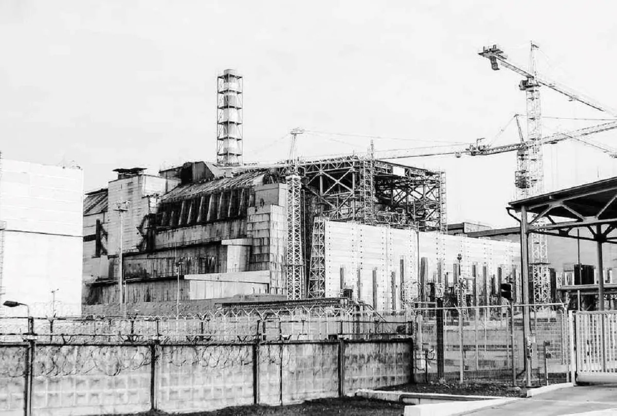 L'impianto di Chernobyl in una foto d'epoca