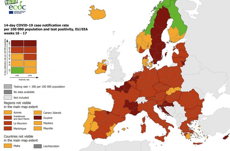 mappa ue covid