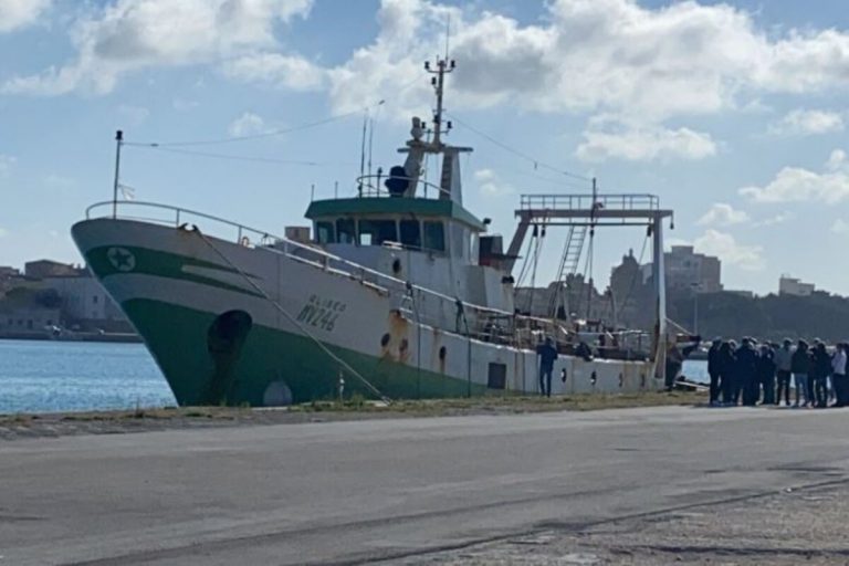 Peschereccio arrivato a Mazara