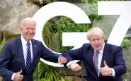Boris Johnson e Joe Biden al G7