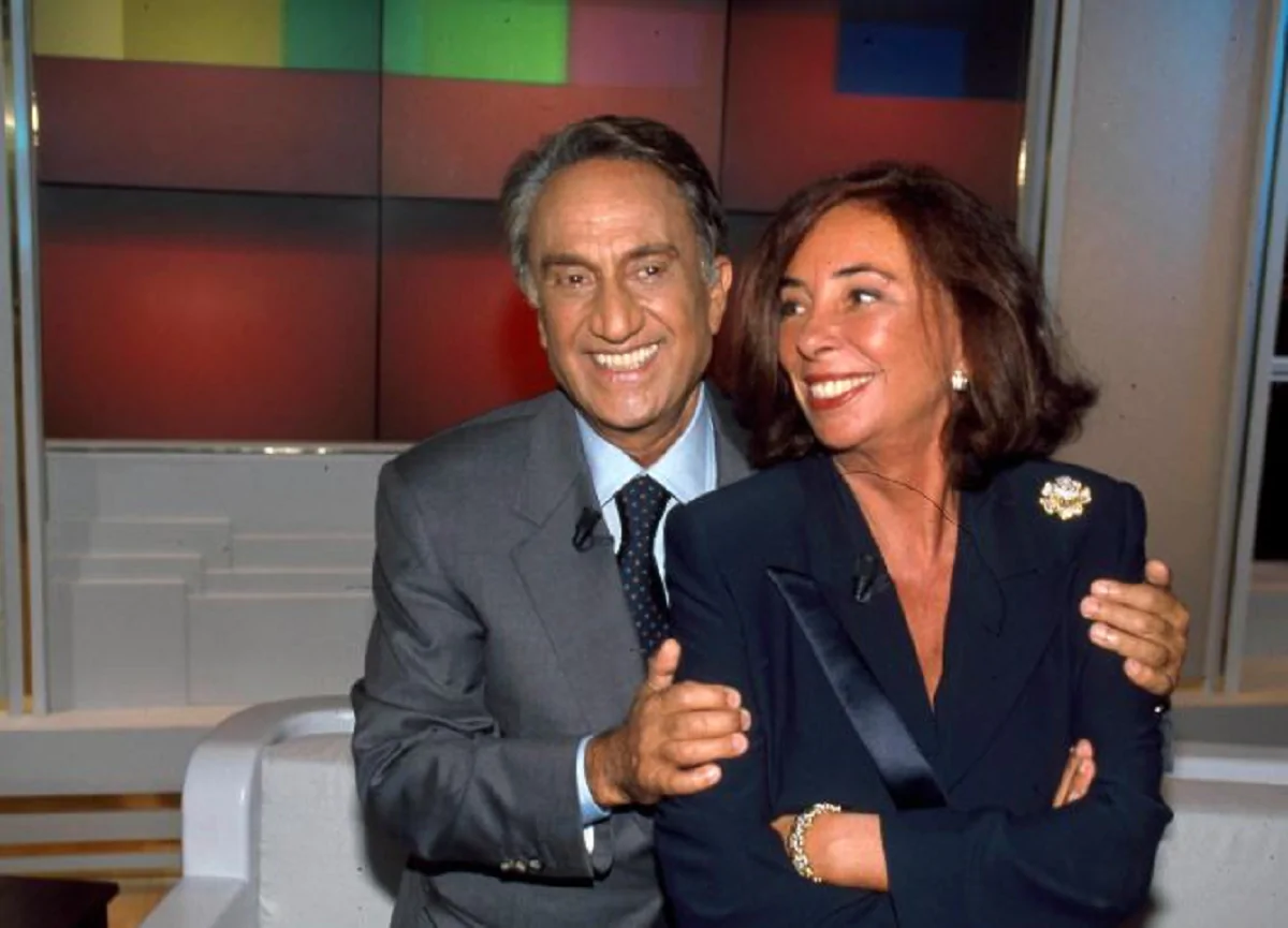 Emilio Fede con la moglie, Diana De Feo