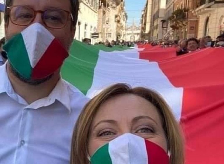 Giorgia Meloni e Matteo Salvini