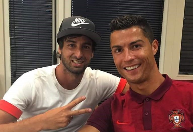 Cristiano Ronaldo e Miguel Paixao