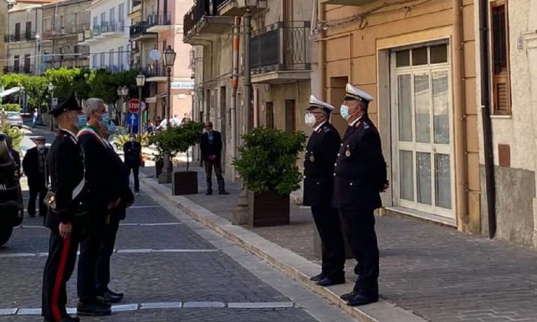 Il sindaco ad una manifestazione pubblica di metà maggio