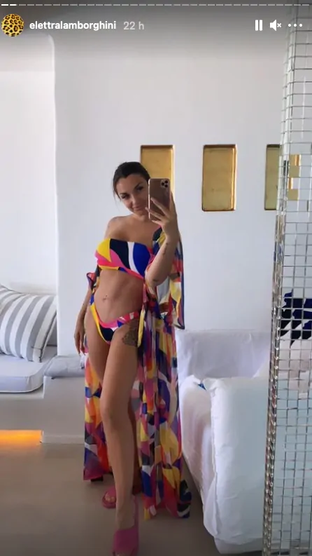 elettra lamborghini in vacanza