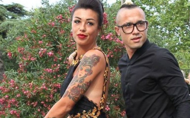 nainggolan con la moglie claudia