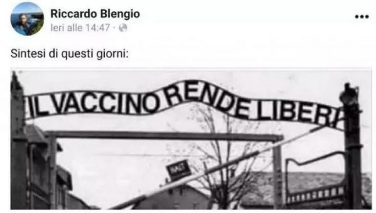 Il post del vicesindaco Blengio