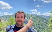 Matteo Salvini fa il volo dell’angelo in Basilicata