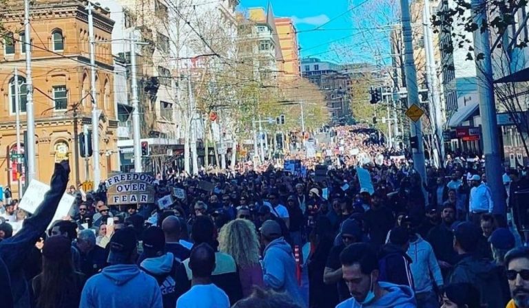 Proteste lockdown Australia