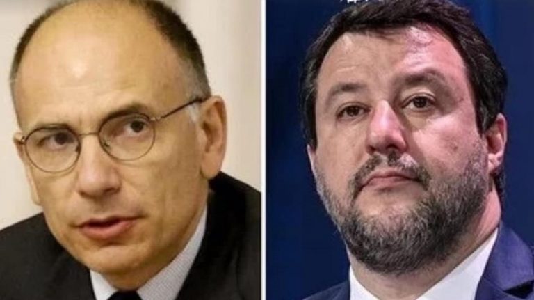 Matteo Salvini ed Enrico Letta