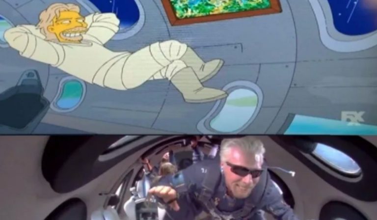 Simpson viaggio Richard Branson