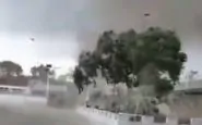 Un frame del video sul tornado nell'Hebei