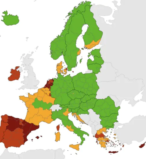 mappa Ue zone rischio