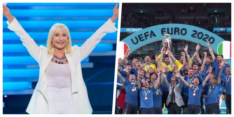 raffaella carrà omaggio italia