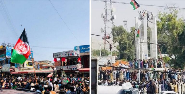 Afghanistan talebani sparano folla
