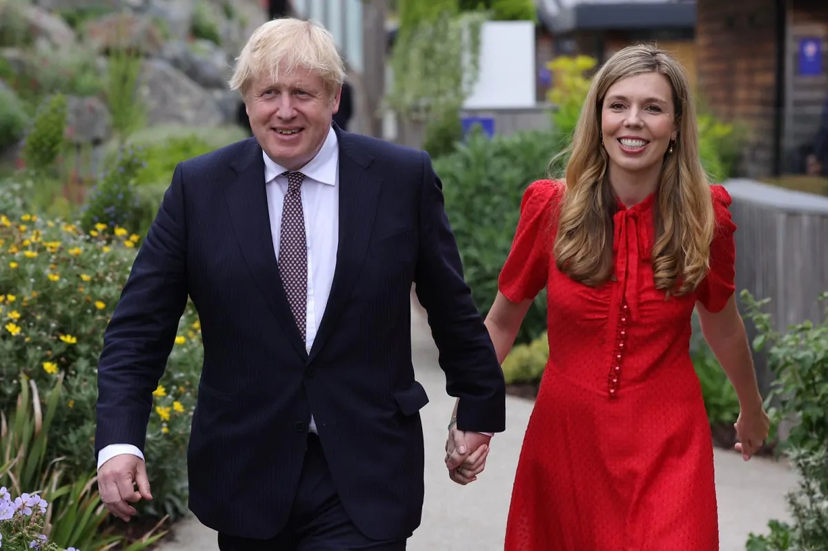 Boris Johnson e sua moglie Carrie