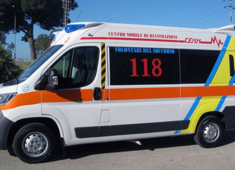 Cade dallo scooter a Sessa Aurunca