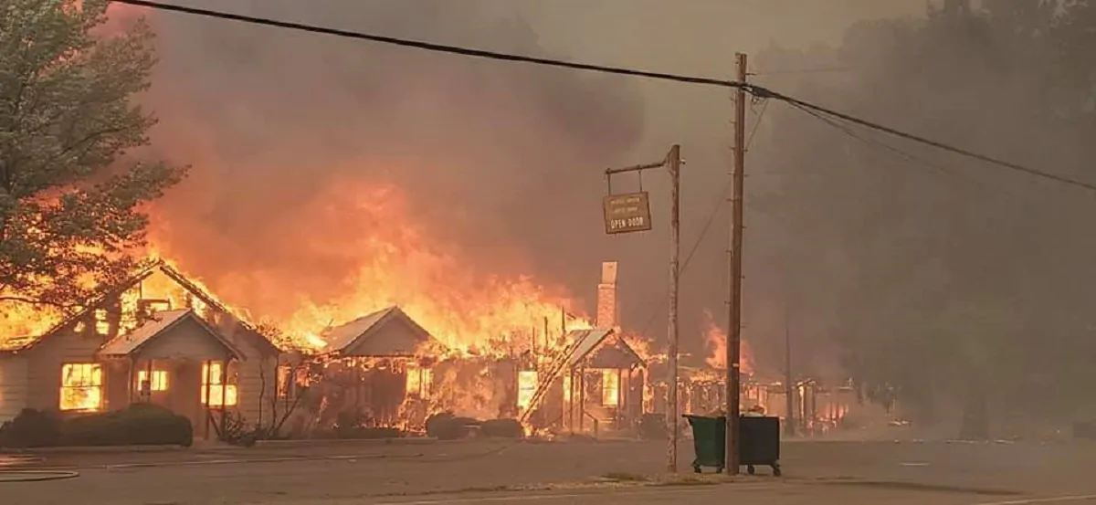 Greenville distrutta dal fuoco