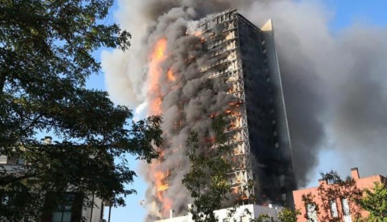 Incendio Milano