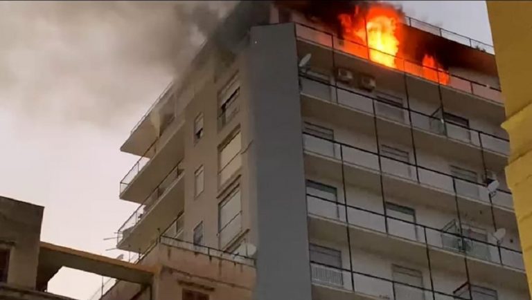 Incendio in un appartamento ad Agrigento