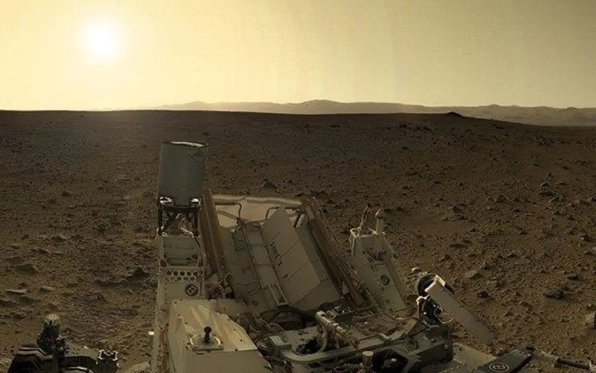 Una suggestiva immagine di Marte
