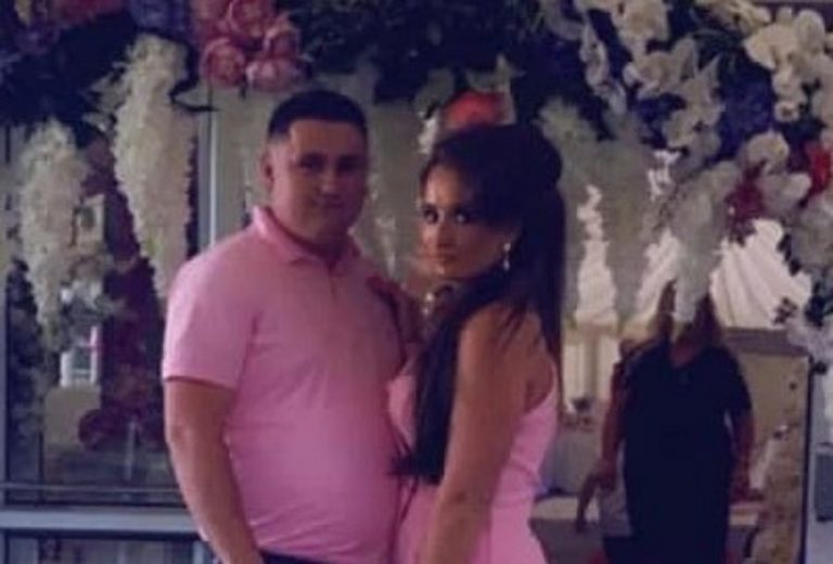 Il povero Myles Harty in foto con la promessa sposa