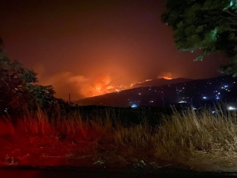 Incendio nelle Madonie e Monreale