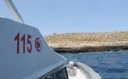Una unità navale del 115 di Lampedusa