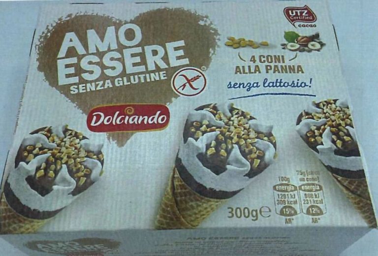 Coni gelato Dolciando ritirati dal mercato